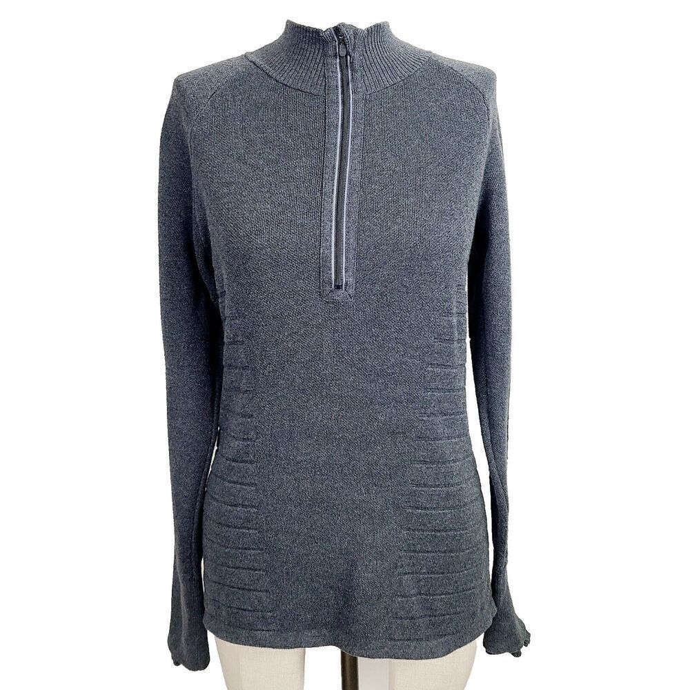 lululemon athletica Dark Gray Half-Zip Sweater